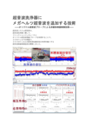 超音波洗浄器にメガヘルツ超音波を追加する技術